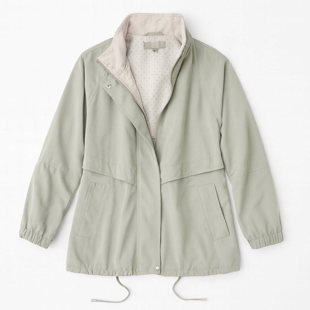 Women’s Sage Green Lightweight Rain Jacket